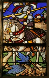 Window depicting Saint George